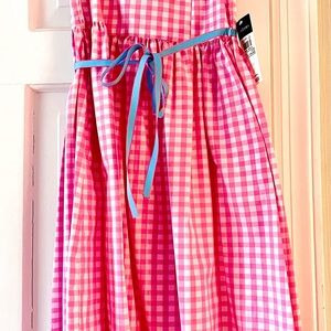NEW with Tags Ralph Lauren Girls Dress, Size 4-4T Pink and white gingham